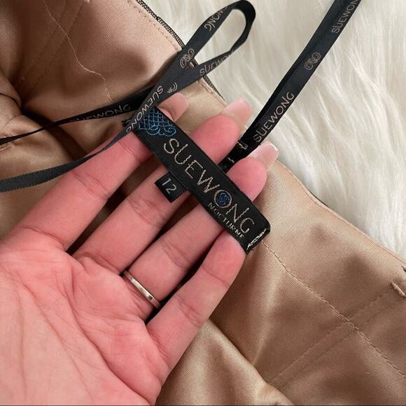 New Sue Wong Black Nocturne Divine Embroidered Strapless Maxi Evening Gown 12 - Picture 8 of 9